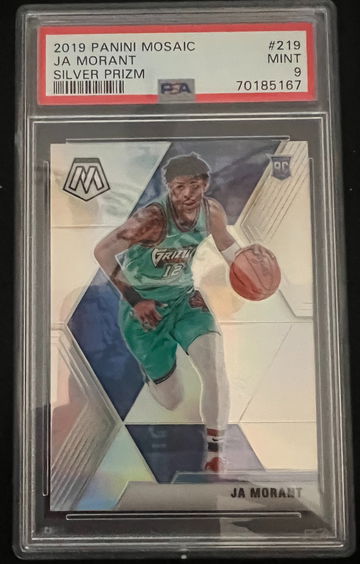 2019 Panini Mosaic Silver Prizm JA Morant #219 PSA 9