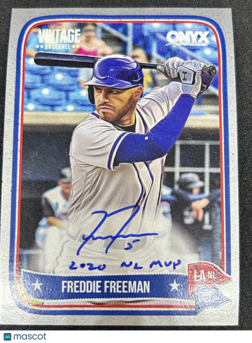2024 Onyx Vintage Baseball Freddie Freeman #VARFFR