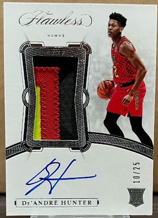 2019-20 Panini Flawless De'Andre Hunter RPA RC Patch VP-DAH /25
