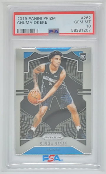 2019 PRIZM CHUMA OKEKE RC #262 PSA 10 GEM MINT MAGIC ROOKIE CARD