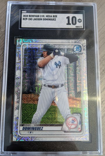 2020 Bowman Chrome Mega Box BCP-243 Jasson Dominguez SGC 10