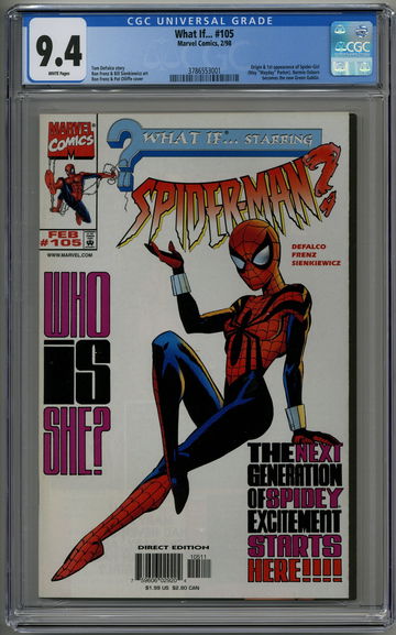 What if... #105 CGC 9.4 1st Spider-Girl