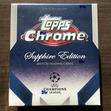 2019-20 Topps Chrome UEFA Champions League Sapphire Hobby Box