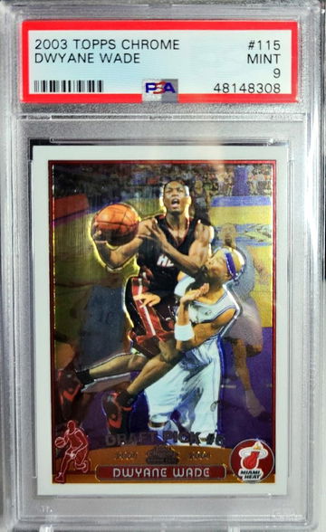Dwyane Wade Topps Chrome PSA 9