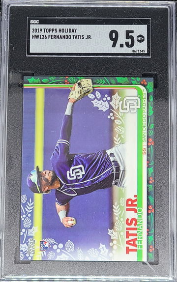 2019 Topps Holiday HW126 Fernando Tatis Jr. RC SGC 9.5 Gem Mint