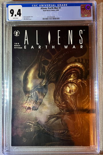 Aliens #1 cgc 9.4 earth wars 1990 dark horse