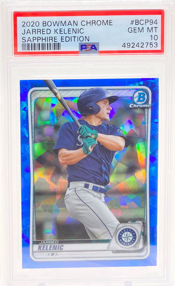 Jarred Kelenic 2020 Bowman Chrome Sapphire Edition