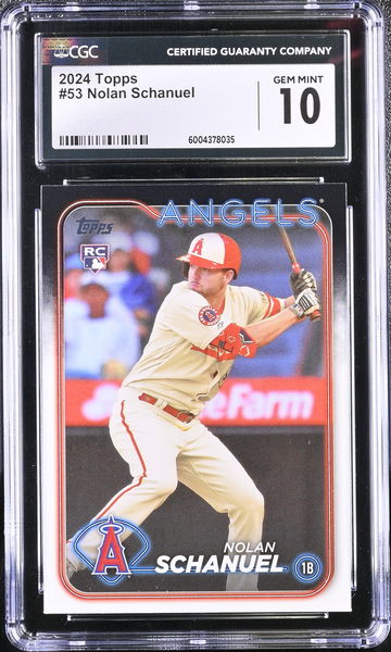 2024 TOPPS NOLAN SCHANUEL #53 Rookie RC CGC 10