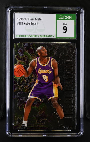 1996 KOBE BRYANT FLEER METAL #181