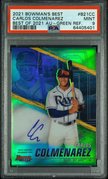 Carlos Colmenarez green refractor /99 PSA 9