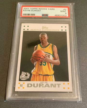 2007 Topps Kevin Durant PSA 9