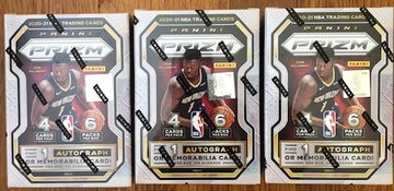 2020-21 Panini Prizm Basketball NBA Unopened Factory Sealed Blaster Box Lot of 3