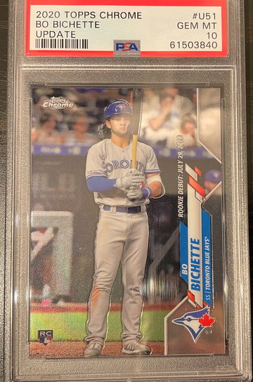 2020 Topps Chrome Update Bo Bichette PSA 10