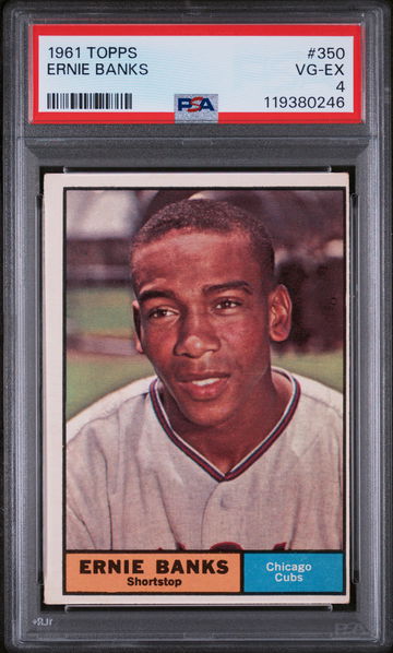 1961 Topps Ernie Banks #350 PSA 4