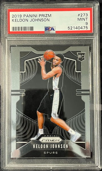 2019 Keldon Johnson Prizm Rookie RC PSA 9