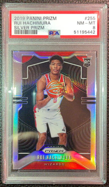 2019 Panini Silver Prizm Rui Hachimura #188 PSA 8