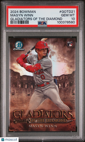 2024 Bowman Gladiators Of The Diamond Masyn Winn #GOTD21 PSA 10