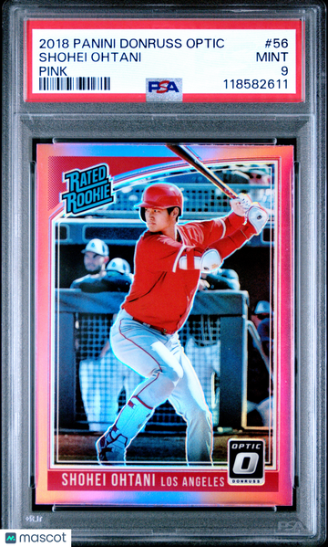 2018 Panini Donruss Optic Shohei Ohtani #56 Pink PSA 9
