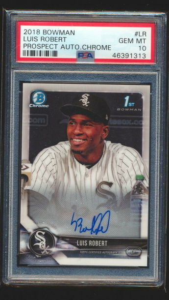 New listing
2018 Bowman Luis Robert Bowman Chrome Auto Base PSA 10 GEM MINT WHITE SOX