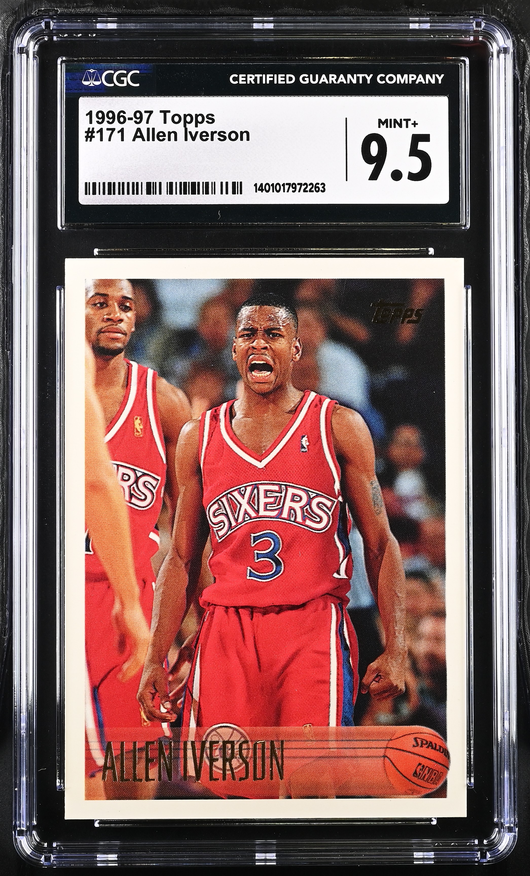 1996 Topps Allen Iverson #171 CGC 9.5