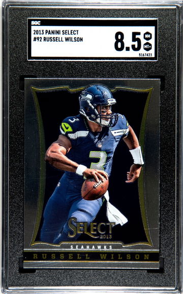 2013 Panini Select Russell Wilson #92 SGC 8.5