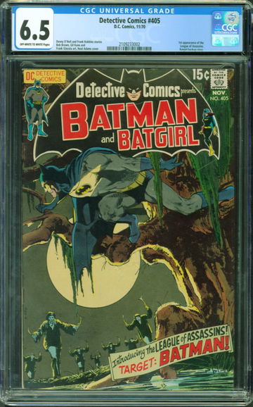 DETECTIVE COMICS #405 * DC * 1970 * CGC * 1st League of Assassins * BATGIRL BACKUP STORY