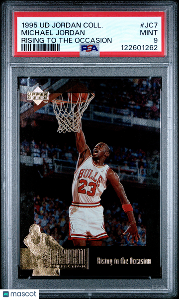 1995 Upper Deck Jordan Collection Michael Jordan #JC7 Rising To The Occasion PSA 9