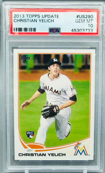 Christian Yelich 2013 Topps Update Base Rookie PSA 10