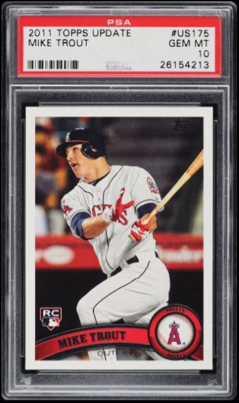 2011 Topps Update Mike Trout US175 PSA 10 - FLAWLESS!