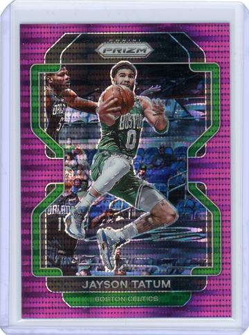 2021-22 Panini Prizm Jayson Tatum #13 Purple Pulsar /35
