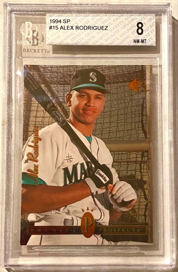 1994 SP Alex Rodriguez RC BGS 8 NM-MT