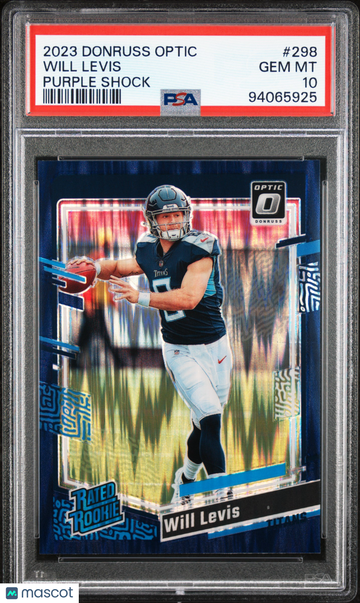 2023 Panini Donruss Optic Will Levis #298 Purple Shock PSA 10