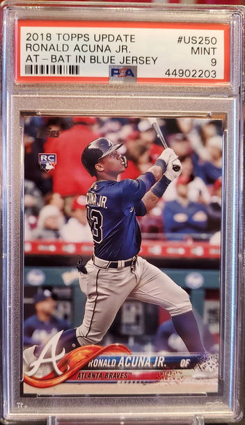 Ronald Acuna 2018 Topps Update PSA 9 US250