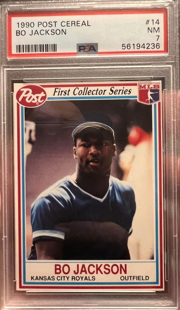 1990 Post Cereal #14 Bo Jackson PSA 7 POP 3