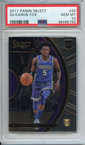 De'Aaron Fox Select Rookie PSA 10 NEP 793