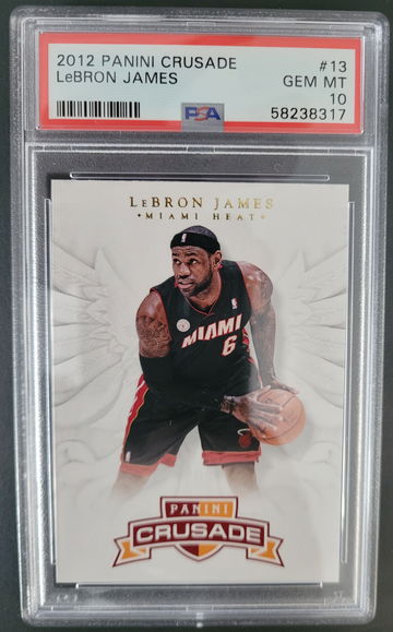 2012 Panini Crusade Lebron James #13 PSA 10