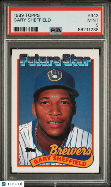 1989 Topps Gary Sheffield #343 PSA 9