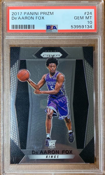 2017 Panini Prizm De'Aaron Fox PSA 10 Gem Mint