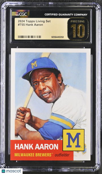 2024 Topps Living Set Hank Aaron #755 CGC 10