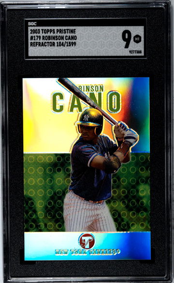 2003 Topps Pristine Refractor Robinson Cano #179 /1599 SGC 9