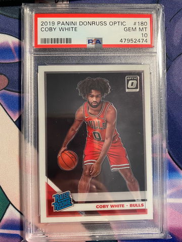 Coby White 2019 Donruss Optic Rated Rookie PSA 10
