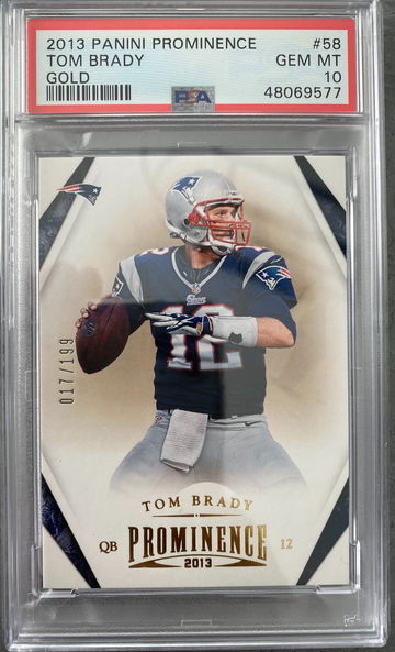 2013 Tom Brady Panini Prominence Gold #/199  POP 1