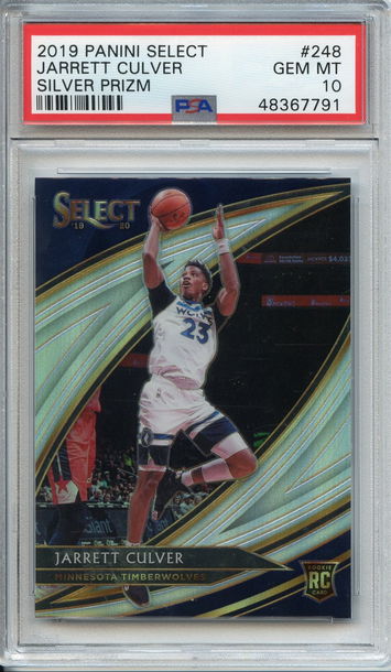 Jarrett Culver Courtside Silver PSA 10 NEP