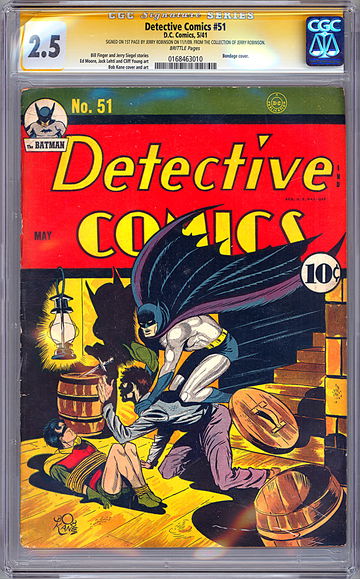 DETECTIVE COMICS #51 CGC-SS 2.5 *CERTIFIED PRIVATE COLLECTION OF JERRY ROBINSON*