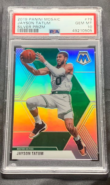 2019 Mosaic Jayson Tatum Silver Prizm PSA 10