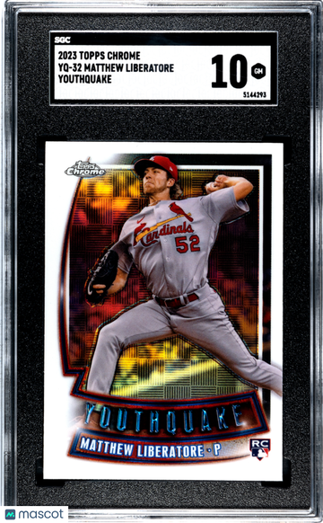 2023 Topps Chrome Matthew Liberatore #YQ-32 Youthquake SGC 10