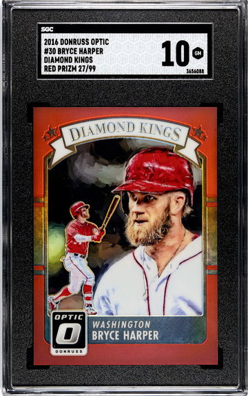 Bryce Harper 2016 Donruss Optic SGC 10 Red 27/99