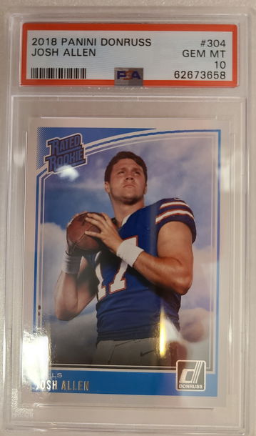 2018 Panini Donruss Josh Allen Rookie PSA 10 Note: Ships from Canada   