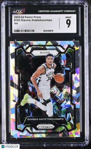 2023-24 Panini Prizm Giannis Antetokounmpo #103 Ice CGC 9