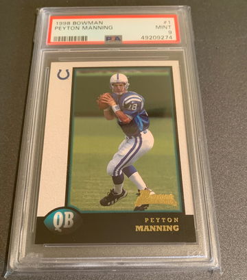1998 Bowman Peyton Manning PSA 9